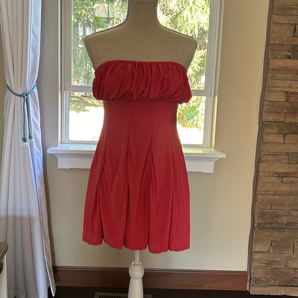 Fashion Nova Macie Fit And Flare Dress In Coral-Sz.Medium🌺 - Picture 5 of 6